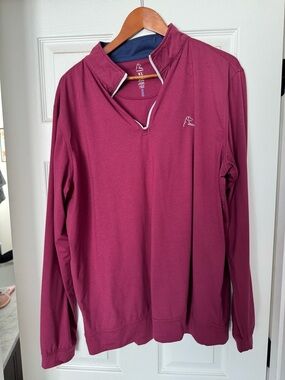 Rhoback Men's Quarter-Zip Pullover - Wine